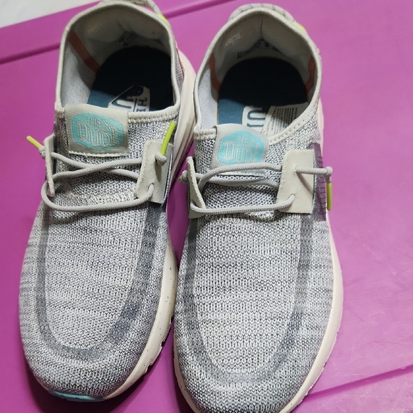 Hey Dude Gray Athletic Shoes - Picture 2 of 8